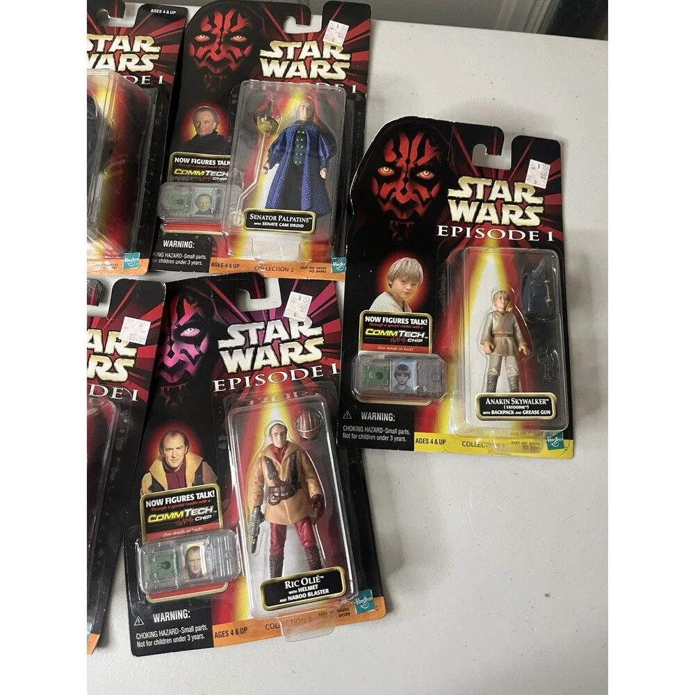 Star Wars Episode I 1 The Phantom Menace (1999) Figures Lot of 9 NEW